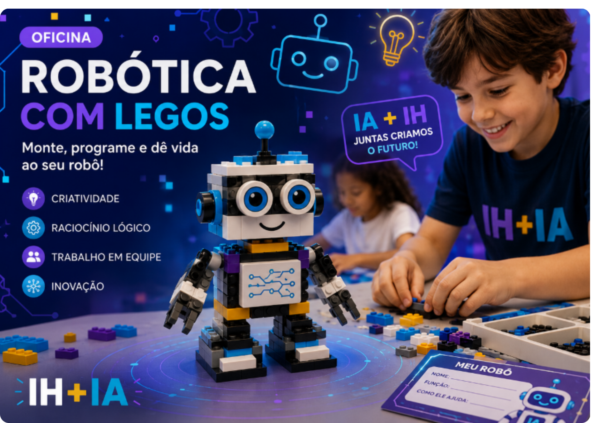 Oficina de robótica com Lego