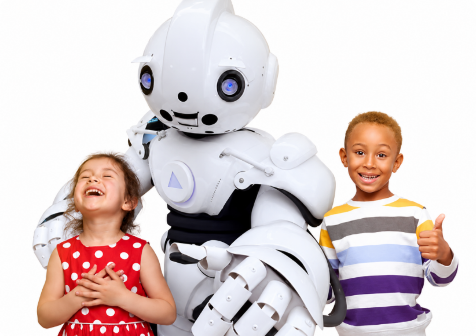 Robozito — recepção com personagem vivo